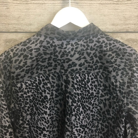 Vintage Erika Studio Cheetah Print Button Up Shirt Jacket Size Medium - Picture 13 of 14